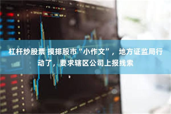 杠杆炒股票 摸排股市“小作文”，地方证监局行动了，要求辖区公司上报线索